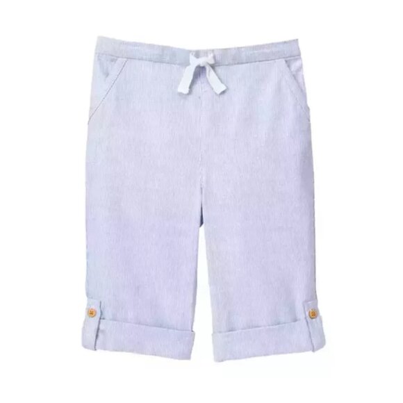 NEW Janie and Jack Roll Cuff Chambray Striped Seaside Sky Splendor Baby Pant NWT - Picture 1 of 1